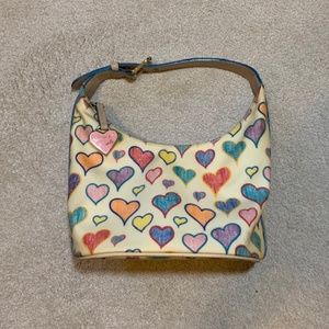 Dooney and Bourke Crayon Hearts Bucket Bag